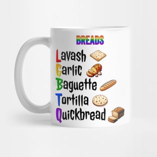 Breads of the Rainbow Lavash Garlic Baguette Tortilla Quick LGBTQ Mug